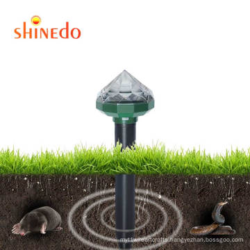 Ultrasonic Waterproof Solar Snake Mouse Mole Repeller With RGB Light  For Farm Yard Garden EPA Solar Mole Repeller